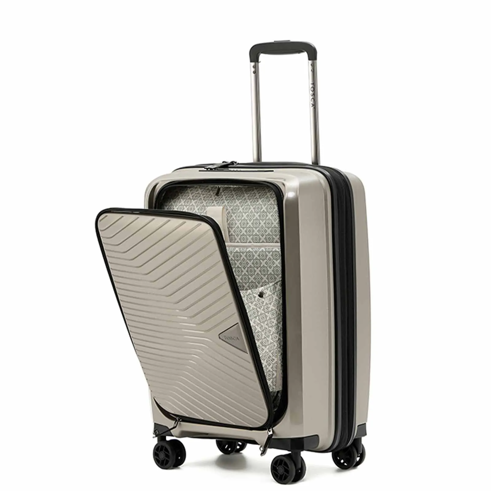 Tosca Space X 55cm Laptop Suitcase Champagne