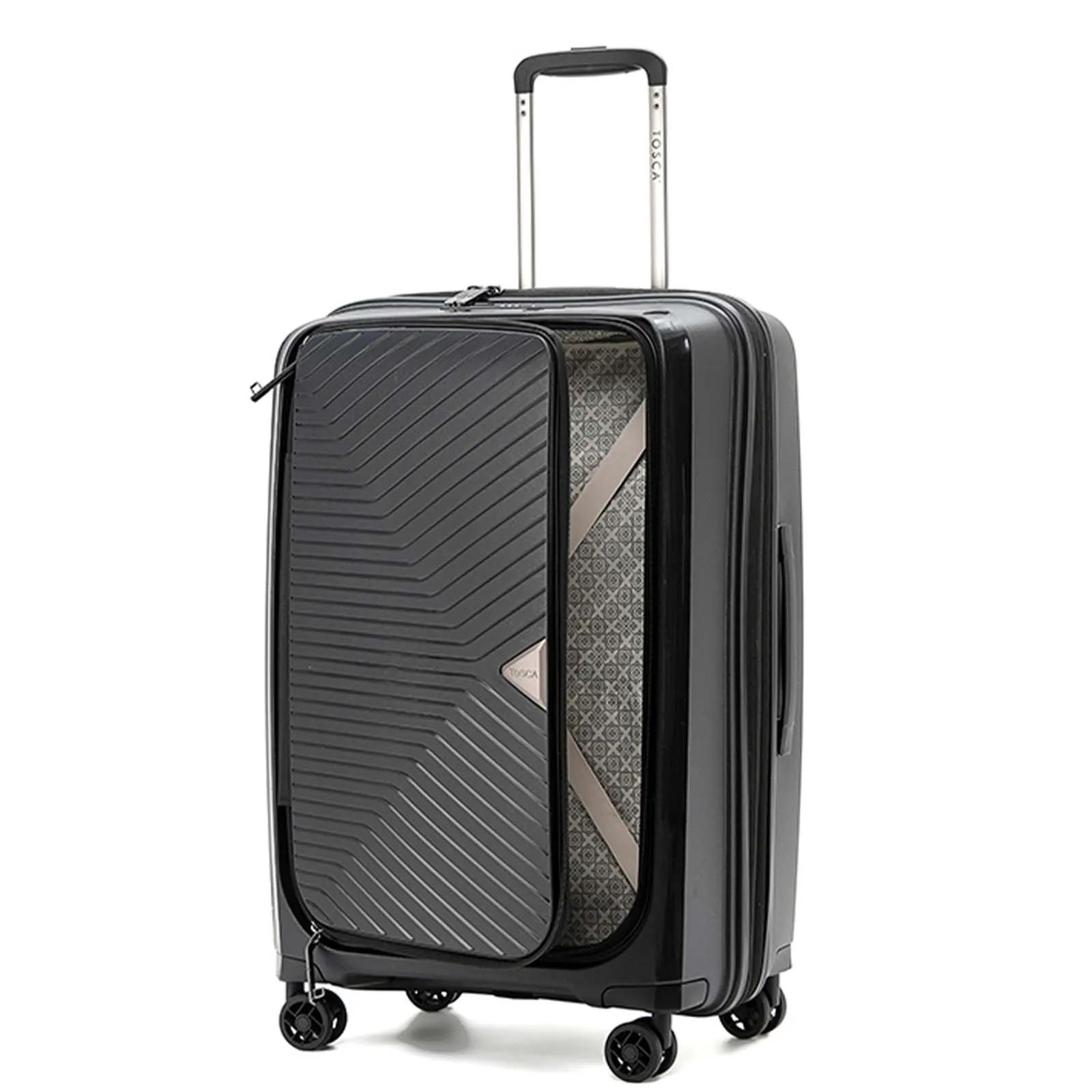 Tosca Space X 66cm Medium Suitcase Black