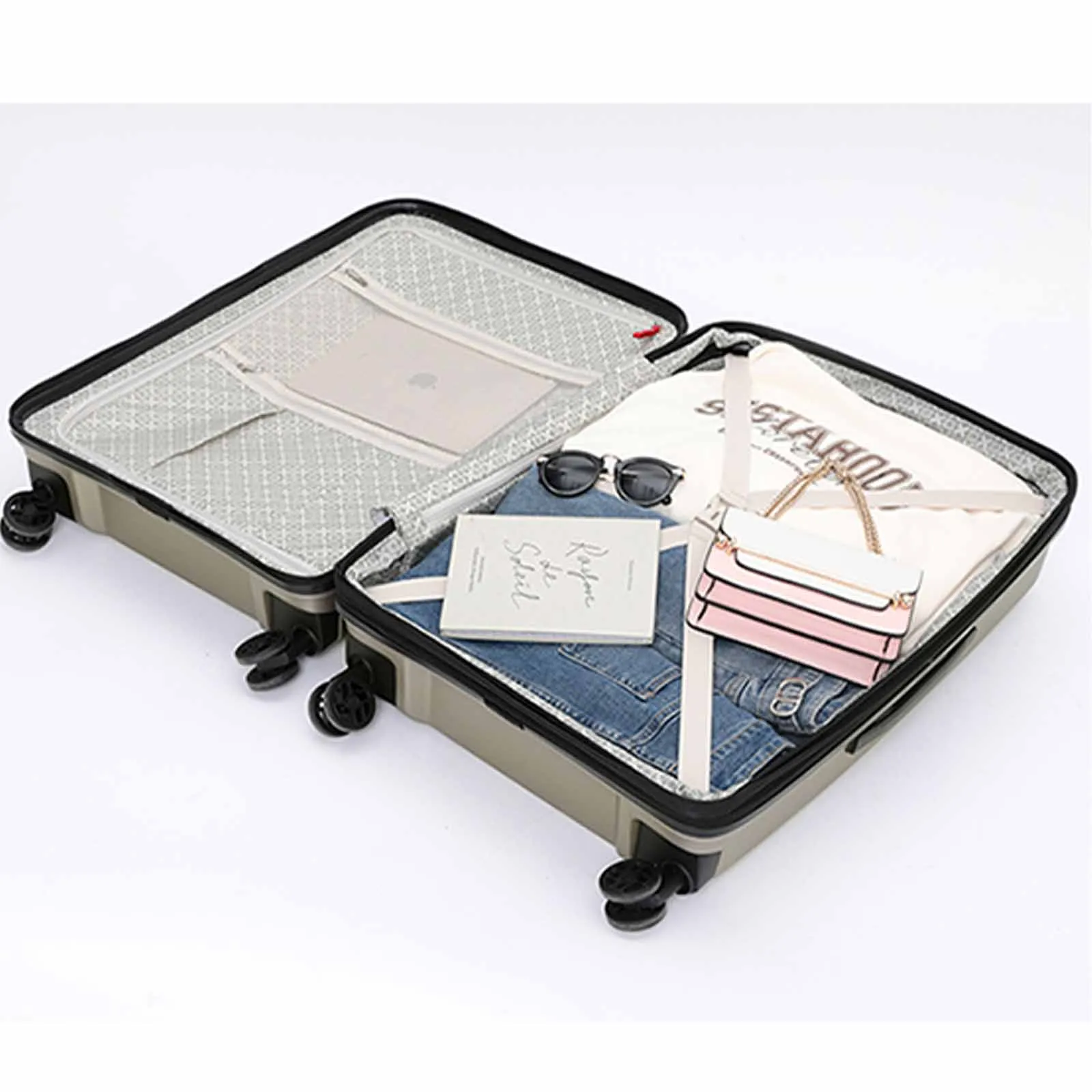 Tosca Space X 66cm Medium Suitcase Champagne