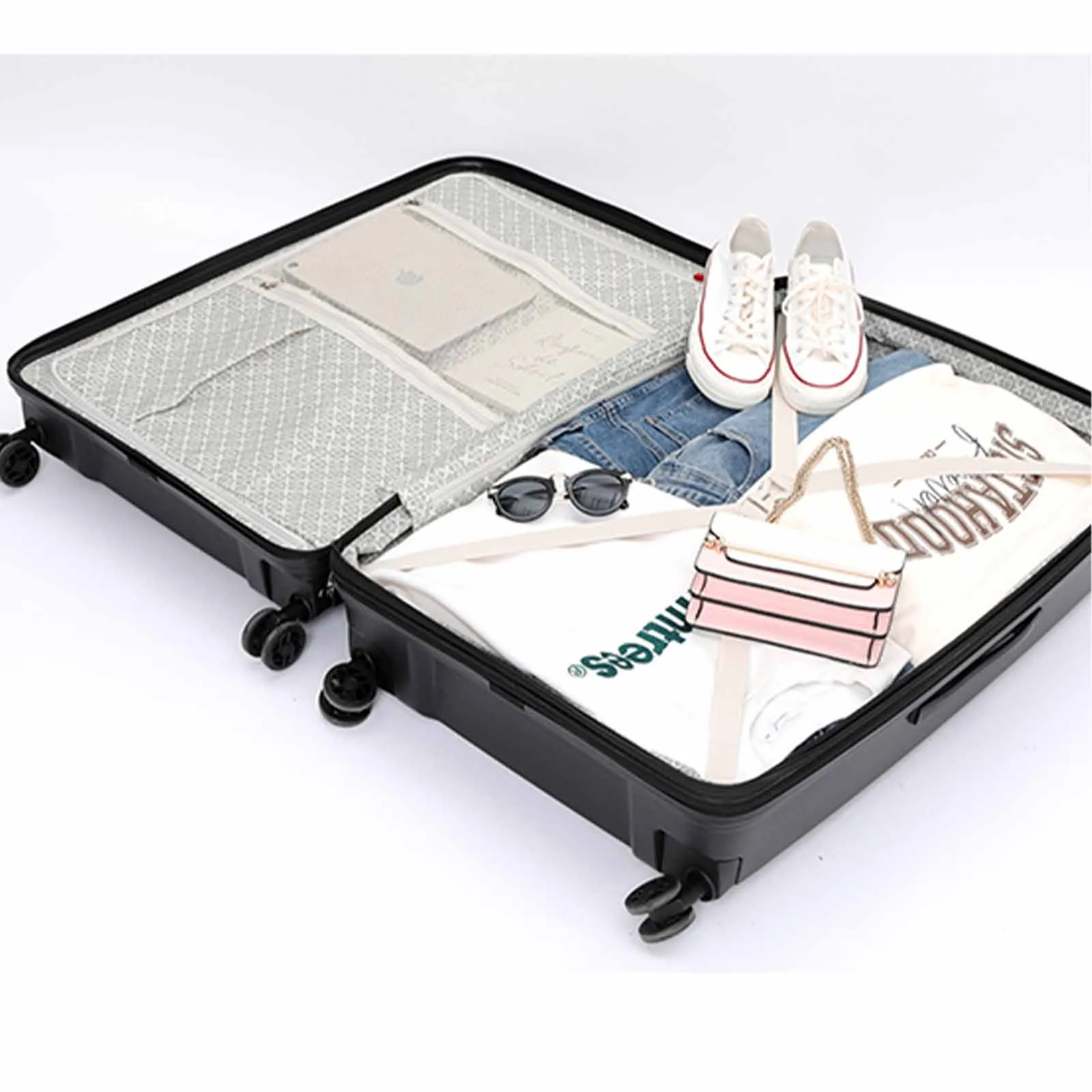 Tosca Space X 76cm Large Suitcase Black