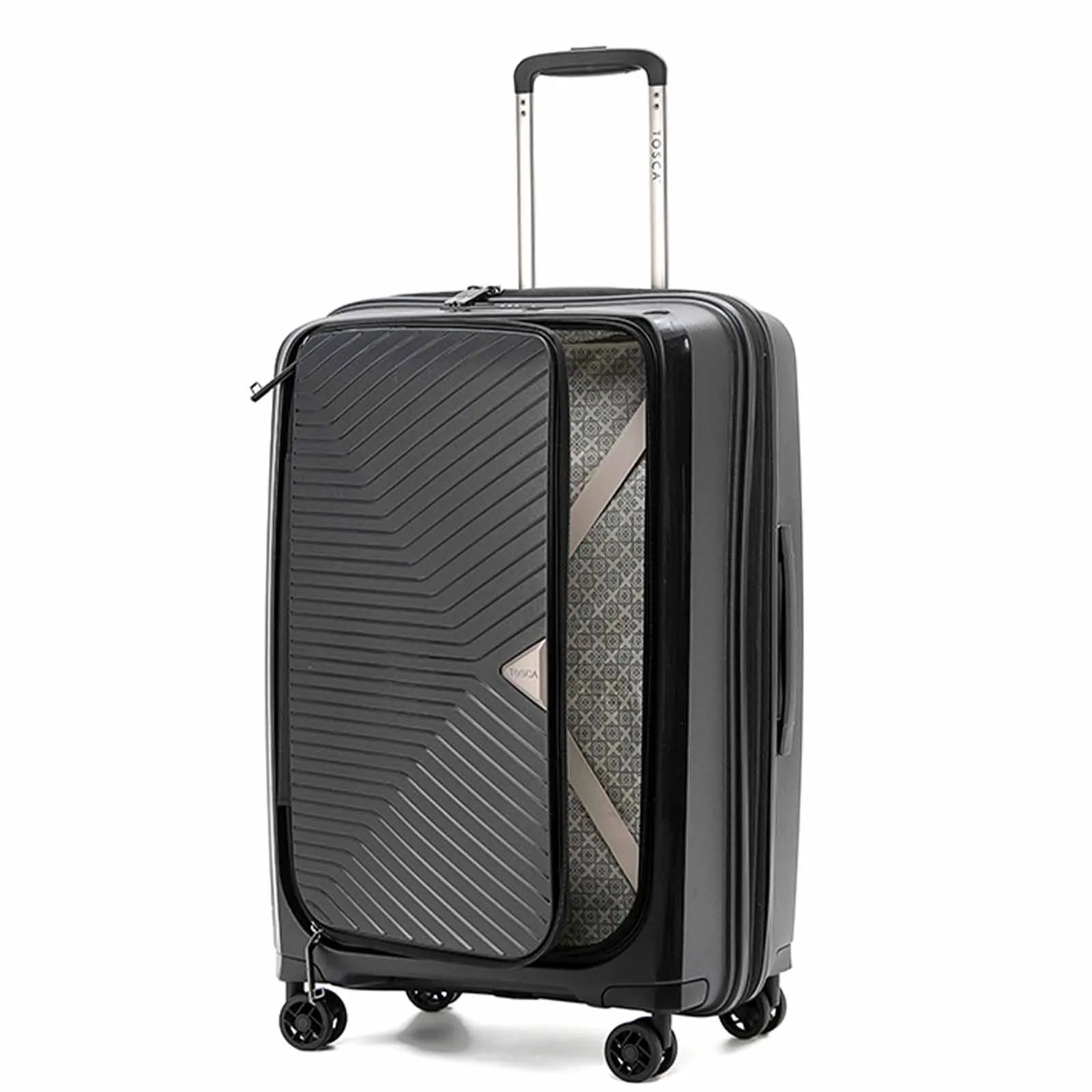 Tosca Space X 76cm Large Suitcase Black