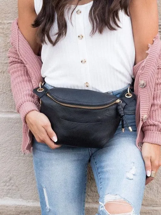 Twisted Tassel Chain and Vegan Leather Satchel