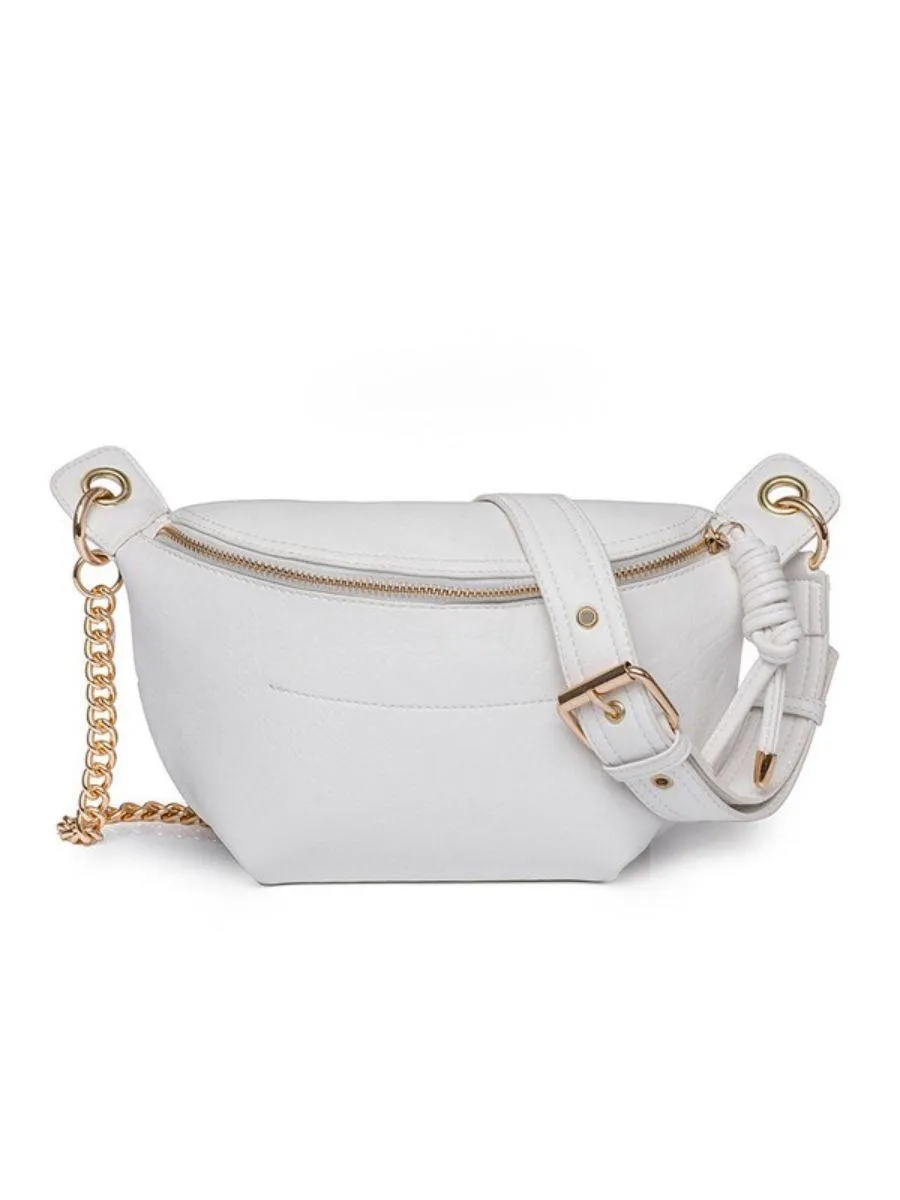 Twisted Tassel Chain and Vegan Leather Satchel