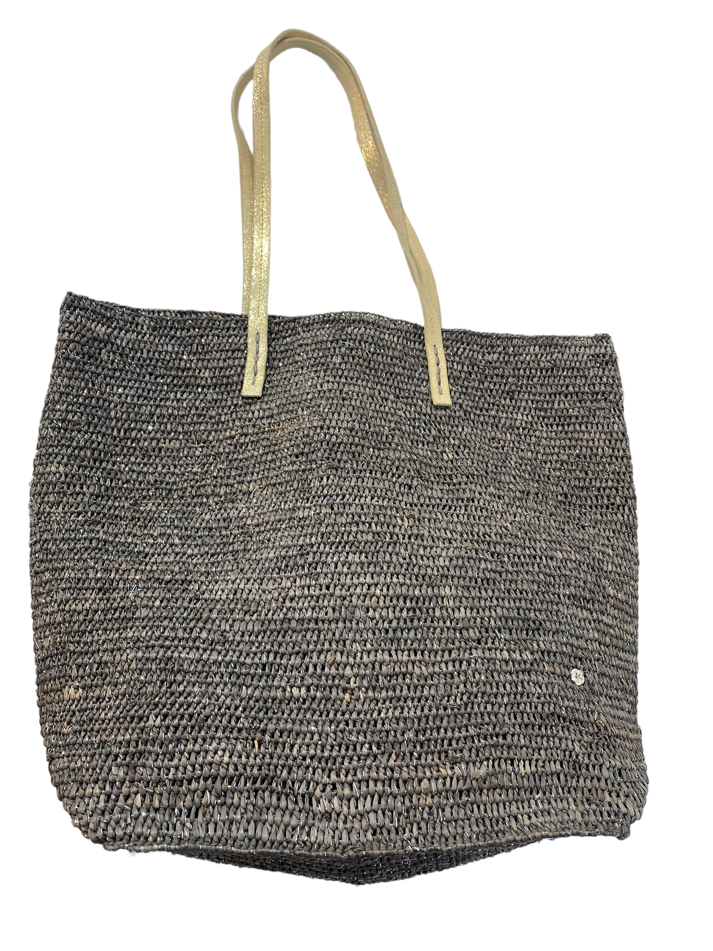 Tybee Raffia Crochet Beach Tote Bag