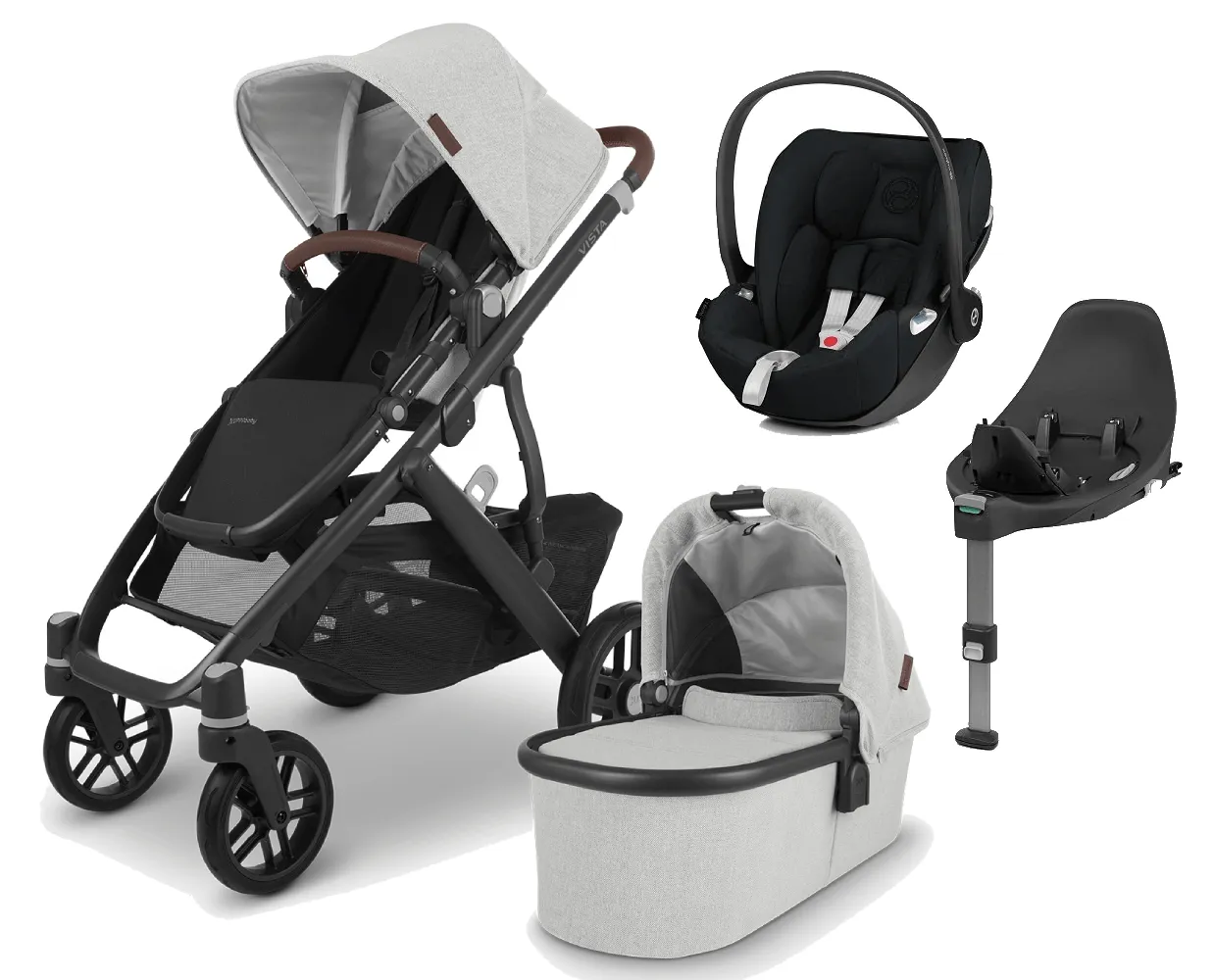 UPPAbaby Vista V2 with Cloud T Car Seat and Base - Anthony