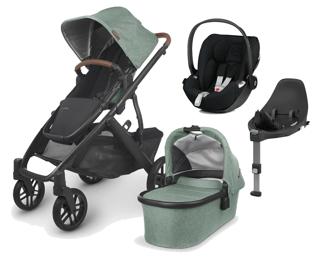 UPPAbaby Vista V2 with Cloud T Car Seat and Base - Gwen