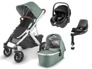 UPPAbaby Vista V2 with Pebble 360 Car Seat and Base - Emmett