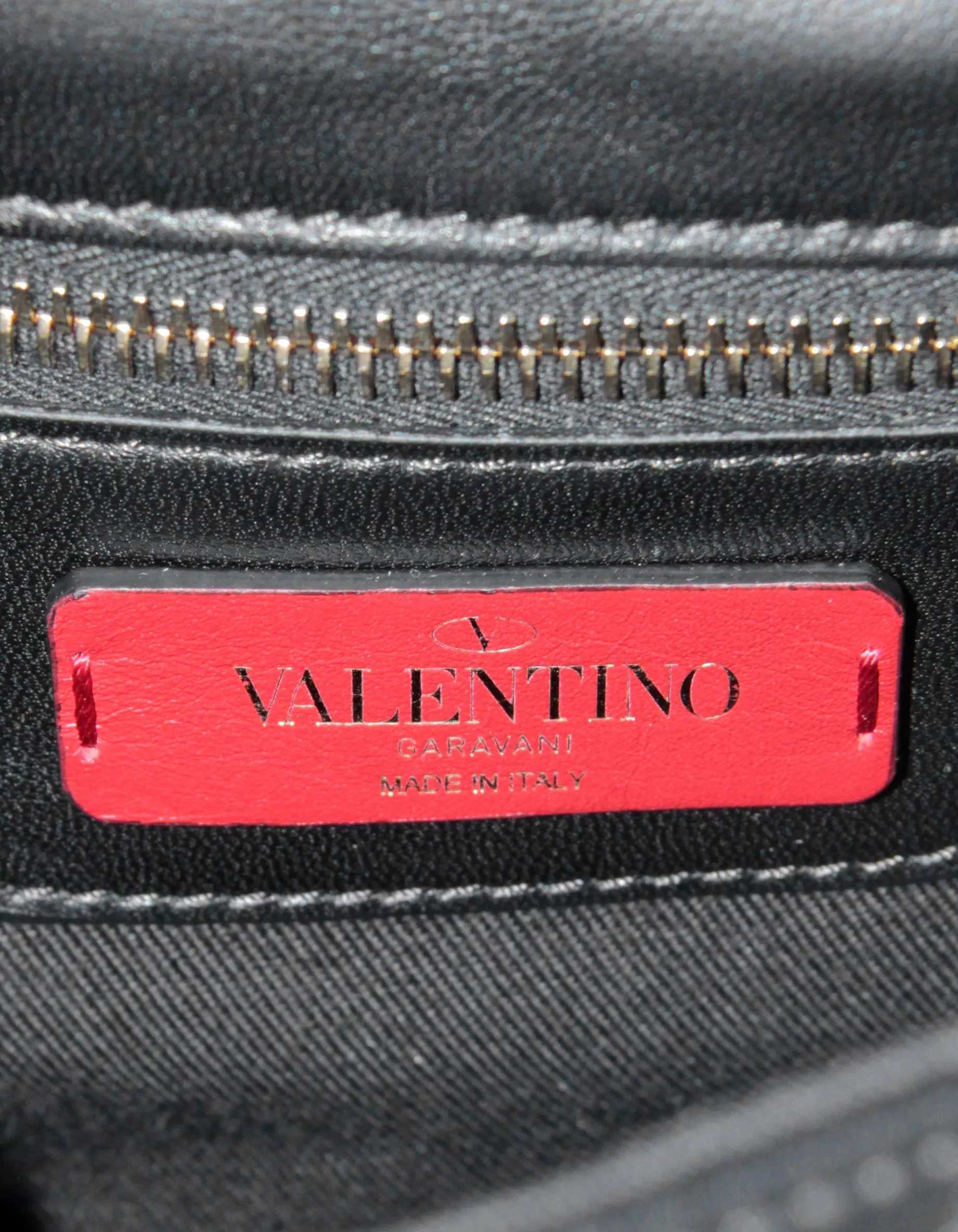 Valentino Black Nappa Leather Medium Candystud Crossbody Bag