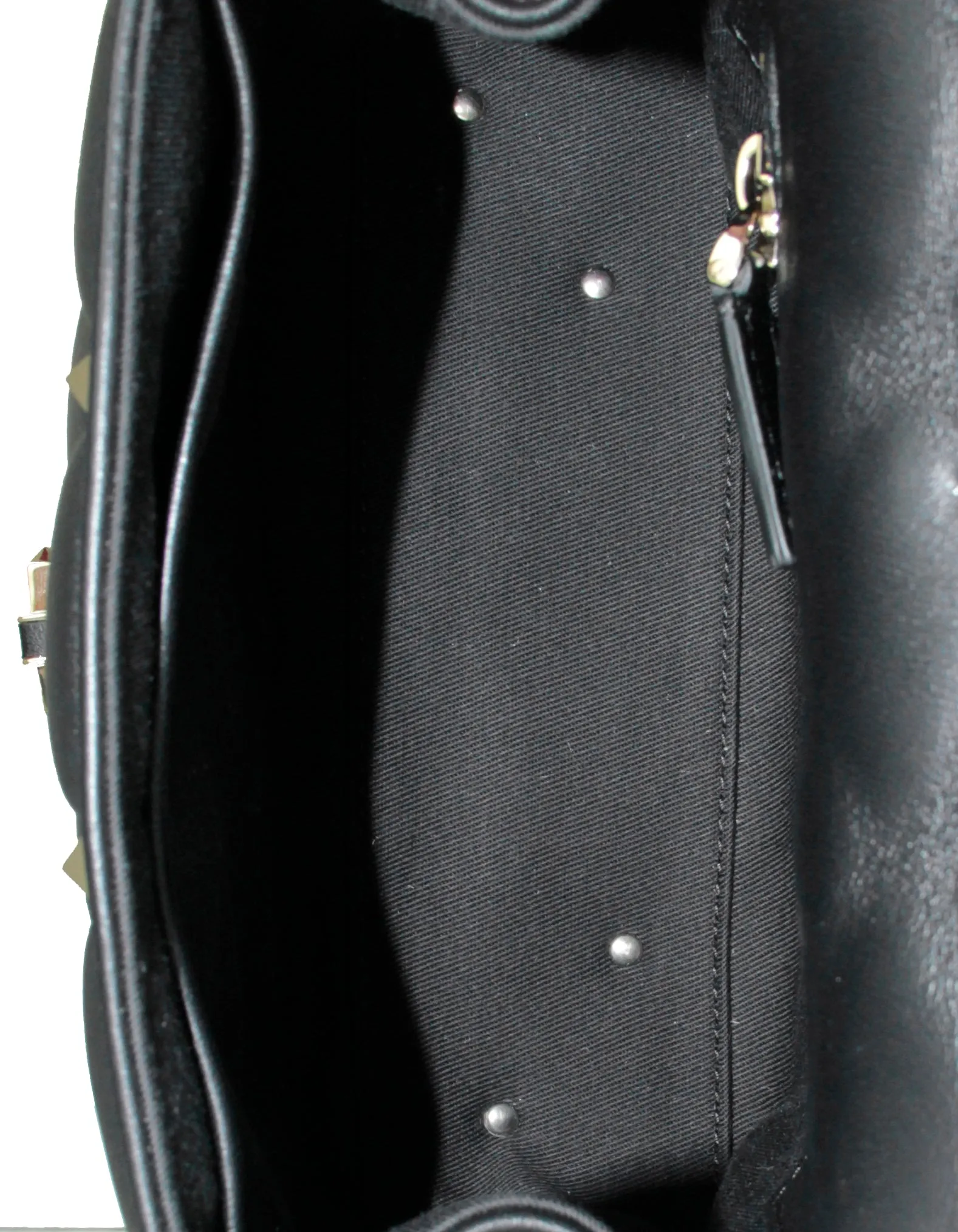 Valentino Black Nappa Leather Medium Candystud Crossbody Bag