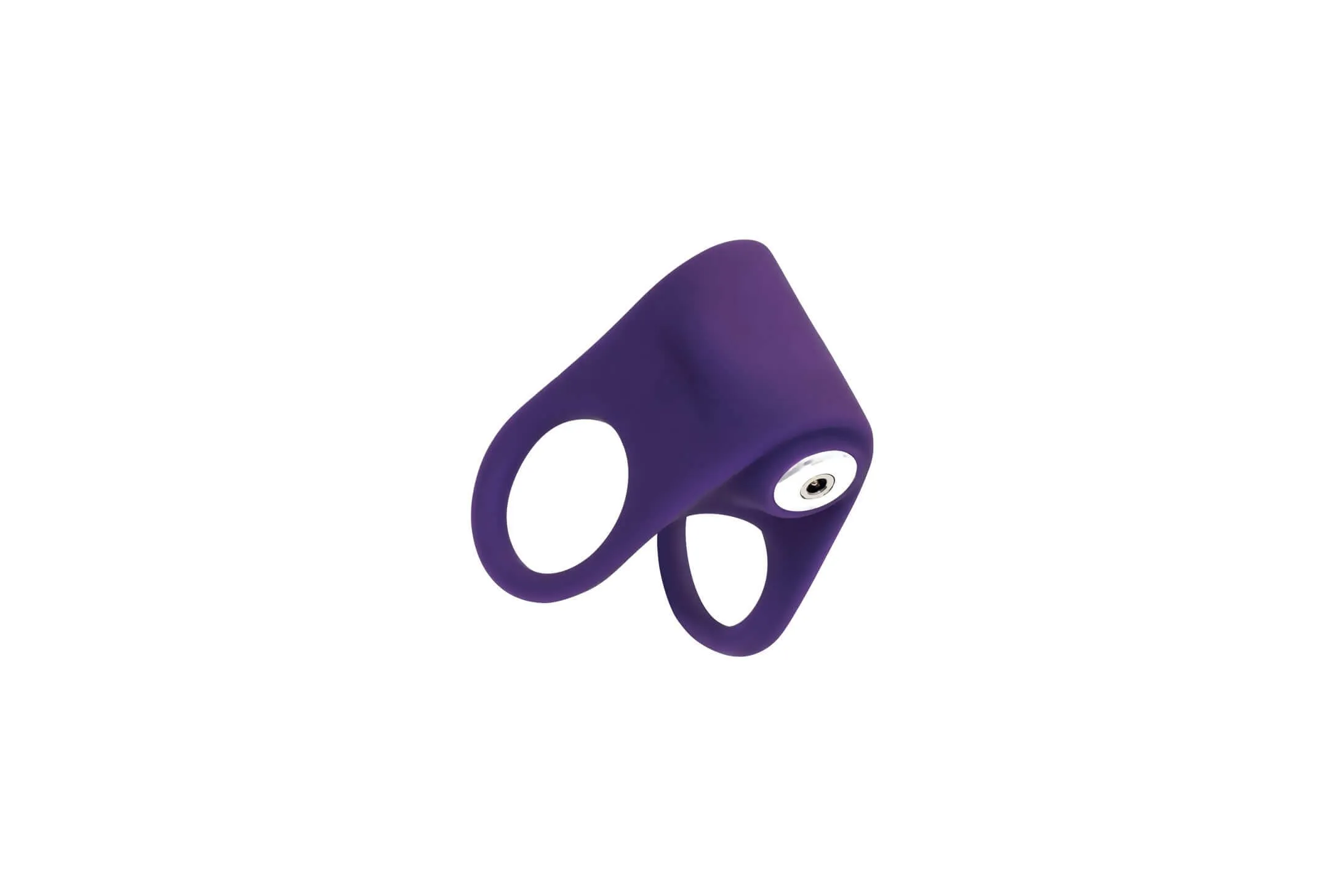 Vedu Hard Rechargeable Vibrating Double C-Ring - Purple