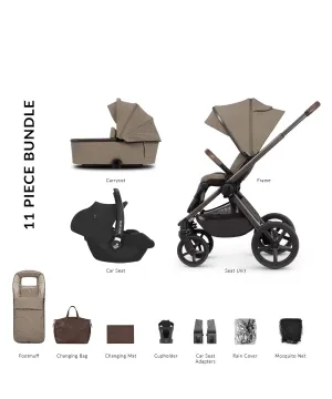 Venicci 3 in 1 Tinum UPLINE SE (Cabriofix i-Size) Travel System - Powder