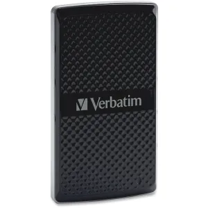 Verbatim 128GB Vx450 External SSD, USB 3.0 with mSATA Interface - Black