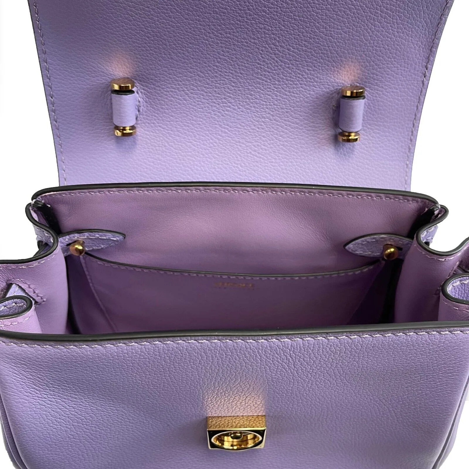 Versace - Excellent - La Medusa - Lavender Top Handle w/ Crossbody Chain & Strap