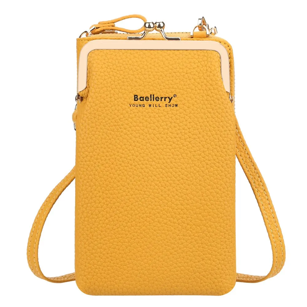 Women Crossbody Faux Leather Mini  Messenger Bag -Pink