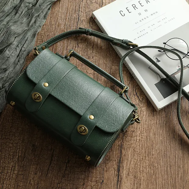 Women's Best Satchel Bags Green Satchel Bag Small Leather Satchel