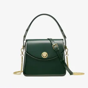 Womens Leather Small Satchel Underarm Bags Purses