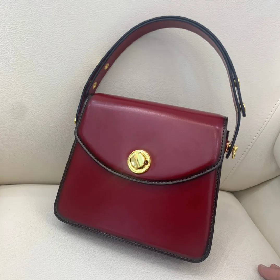 Womens Leather Small Satchel Underarm Bags Purses