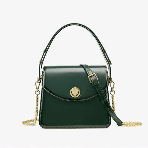 Womens Leather Small Satchel Underarm Bags Purses