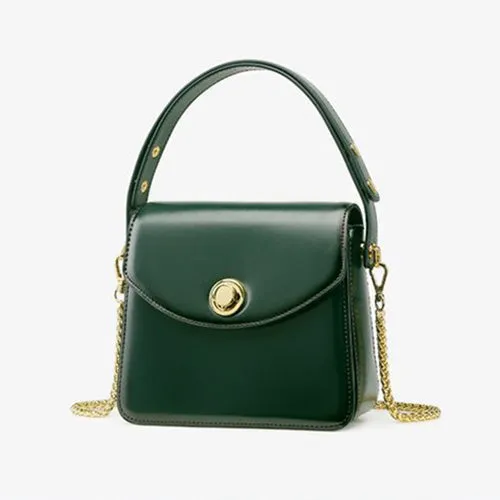 Womens Leather Small Satchel Underarm Bags Purses