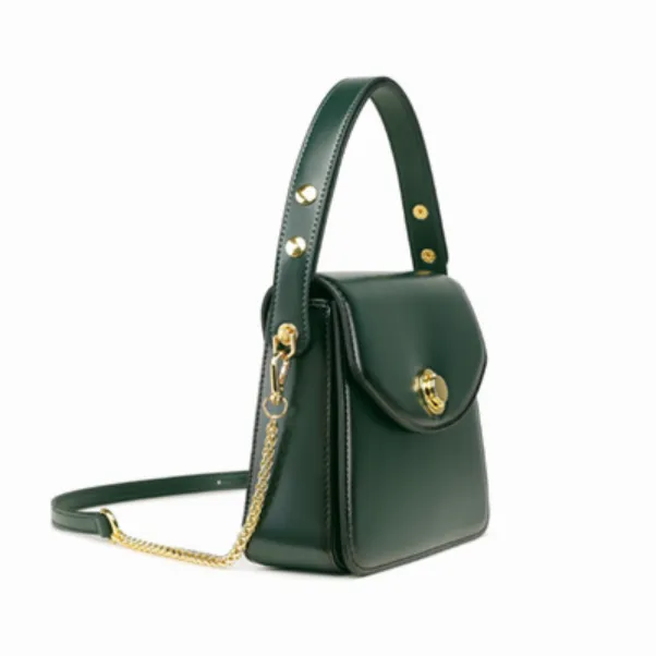 Womens Leather Small Satchel Underarm Bags Purses