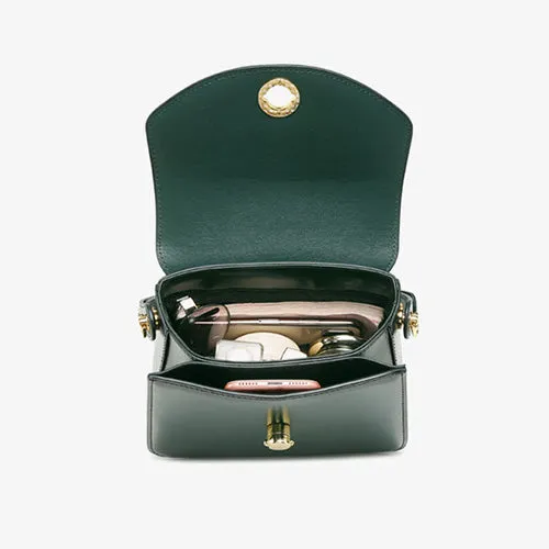 Womens Leather Small Satchel Underarm Bags Purses