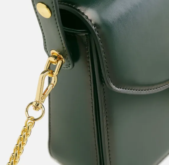 Womens Leather Small Satchel Underarm Bags Purses