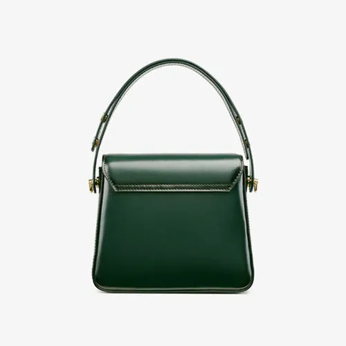 Womens Leather Small Satchel Underarm Bags Purses