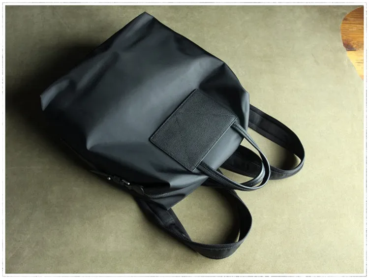 Womens Light Gray&Yellow Nylon Backpack Bag Best Satchel Backpack Nylon Leather School Rucksack for Ladies