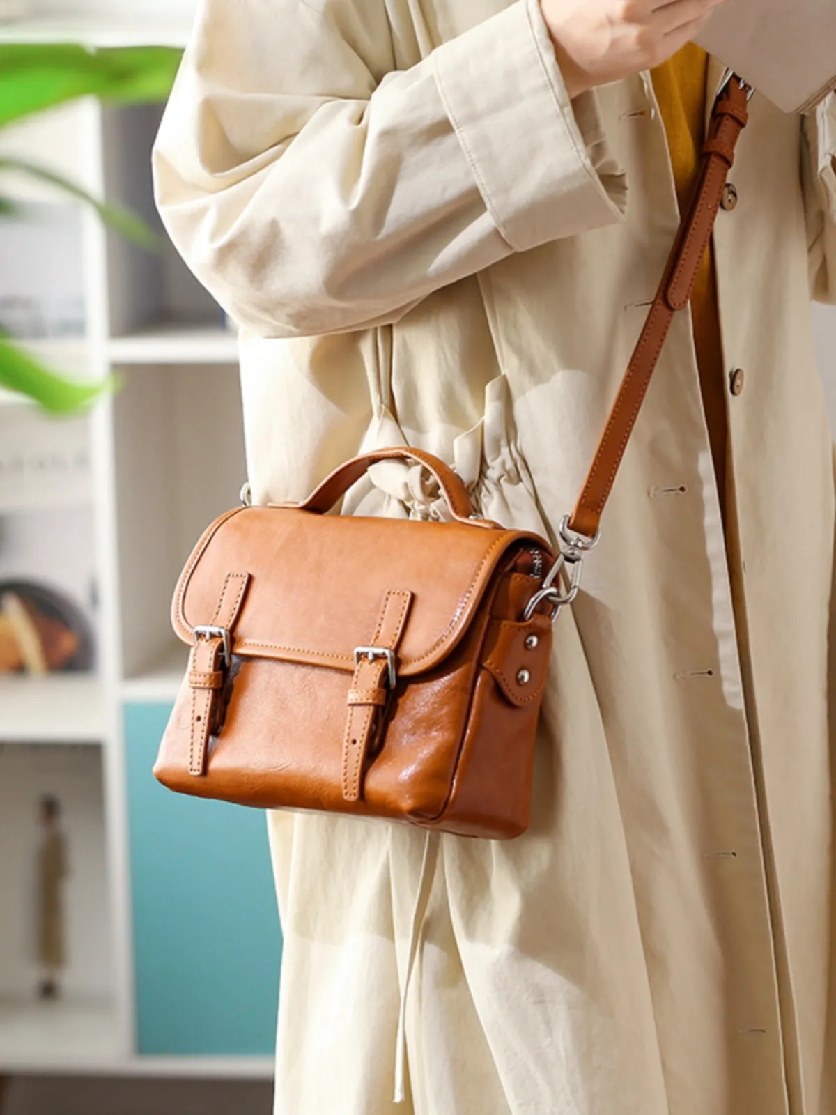 Women's Satchel Genuine Leather Small Satchel Bags