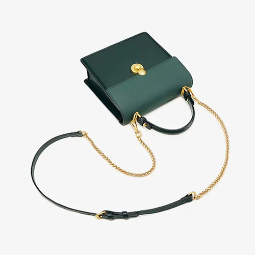 Womens Small Leather Satchel Clutch Handbags
