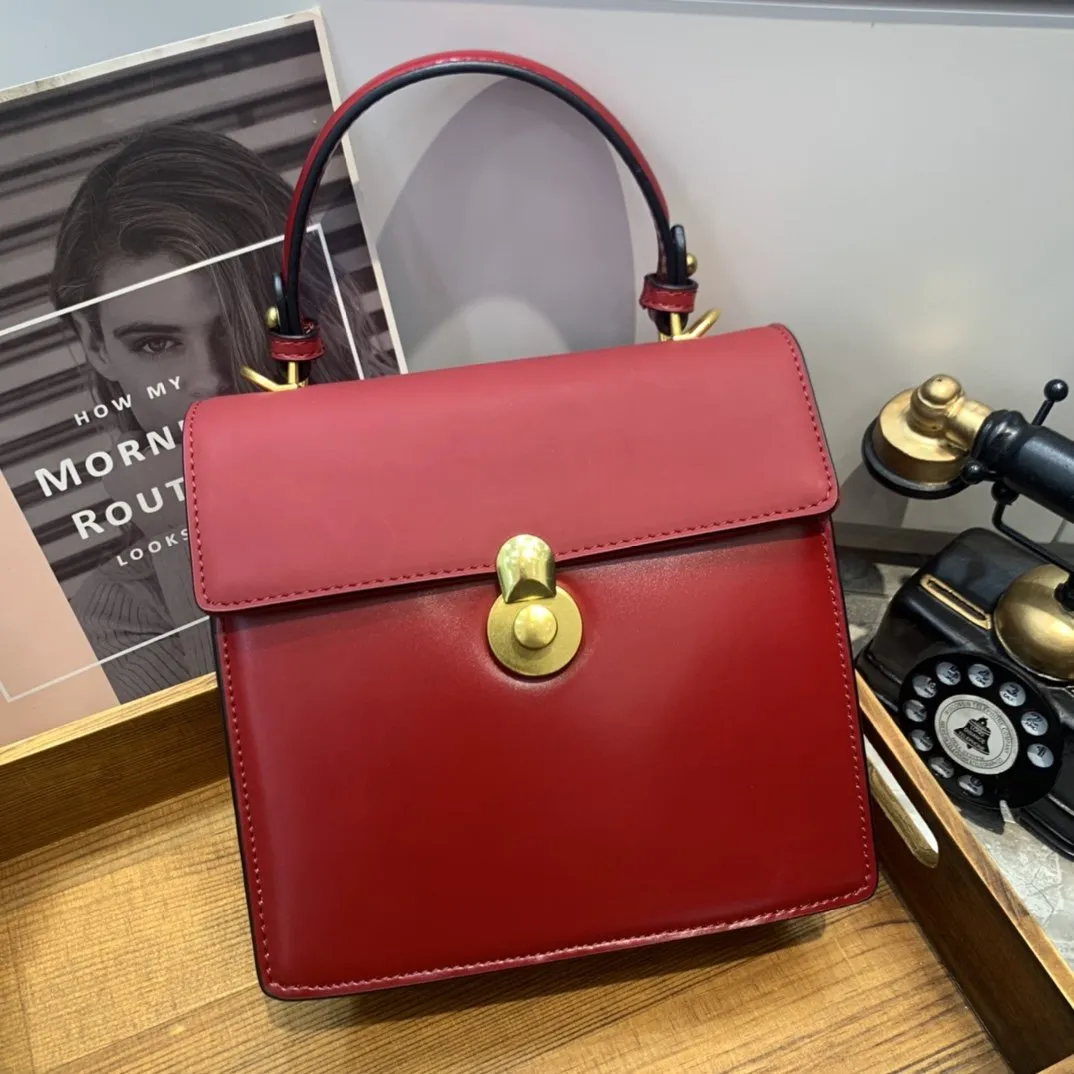 Womens Small Leather Satchel Clutch Handbags