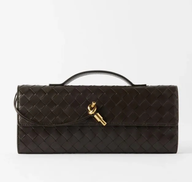 Woven clutch leather Bag