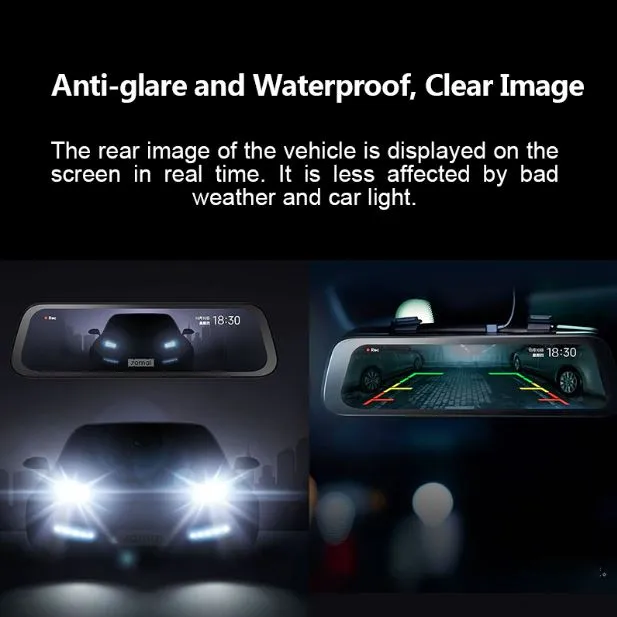 Xiaomi 70mai Rearview Dash Cam Wide 9.35 Inch Full Screen DVR