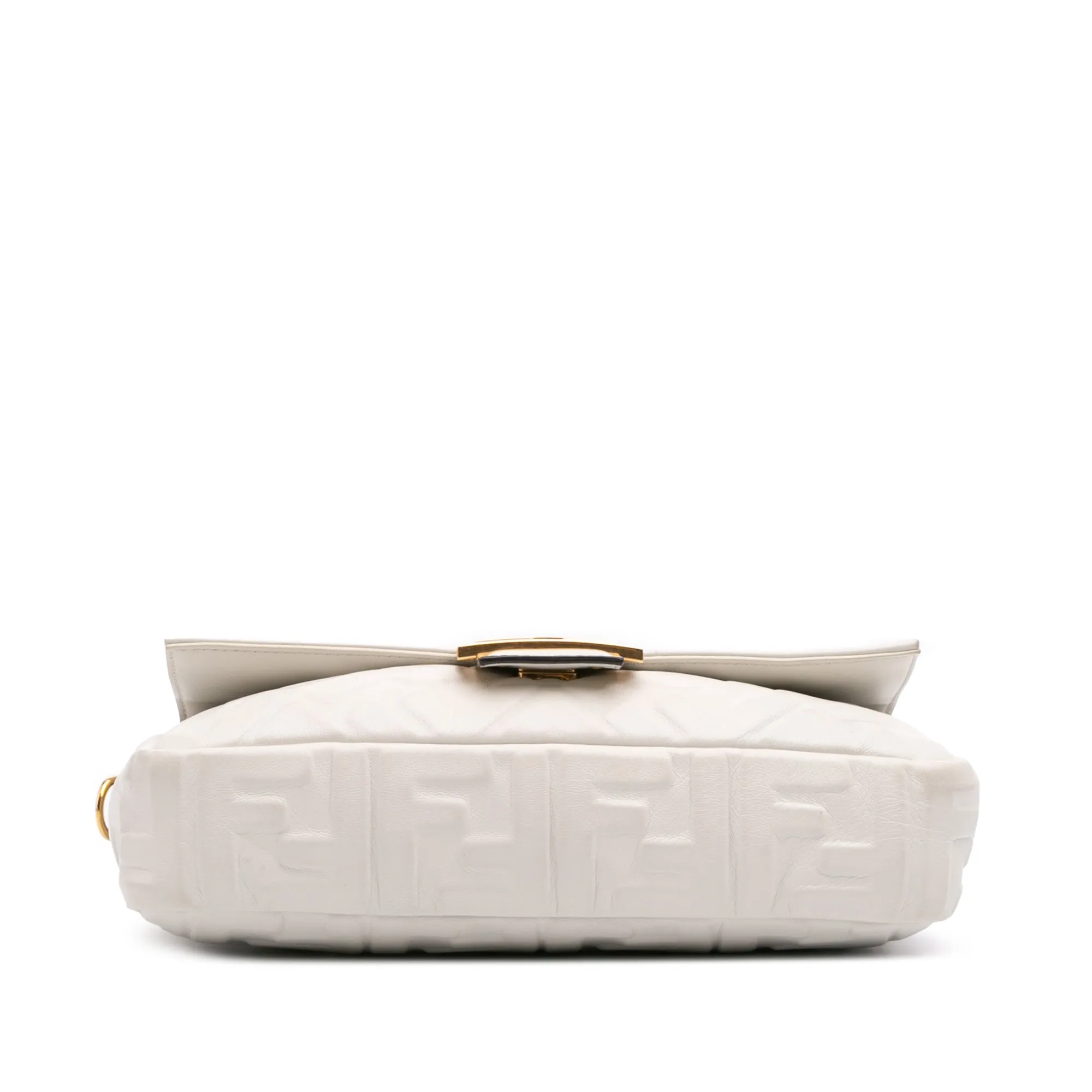 Zucca Embossed Leather Baguette Satchel